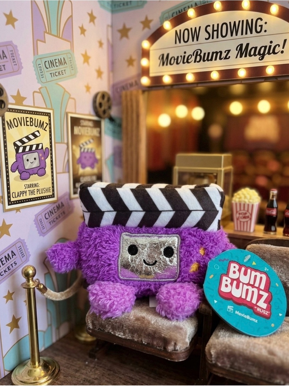 🎥 Connie the Clapper Board Movie Plush BumBumz 4.5 inches 🎥